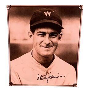 Vintage 1925 Stanley R "Bucky" Harris Baseball Player Calendar Art Print